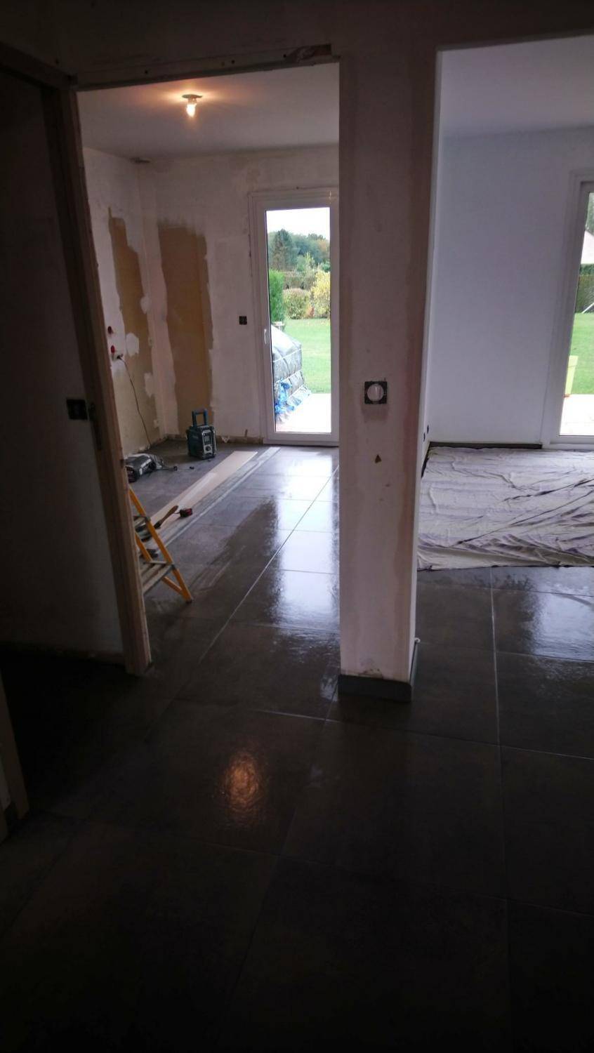 Travaux de carrelage