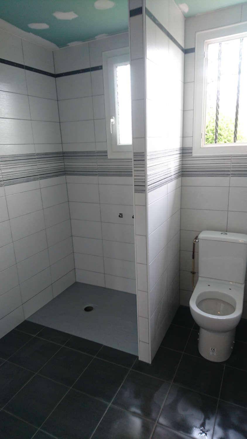 Carrelage murs douche et toilettes
