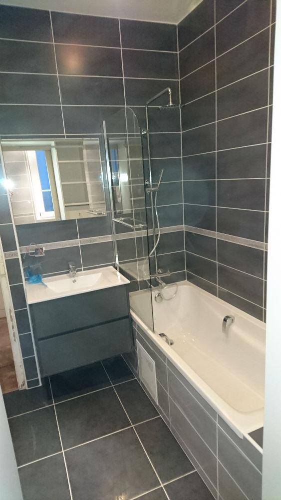 Carrelage salle de bain baignoire