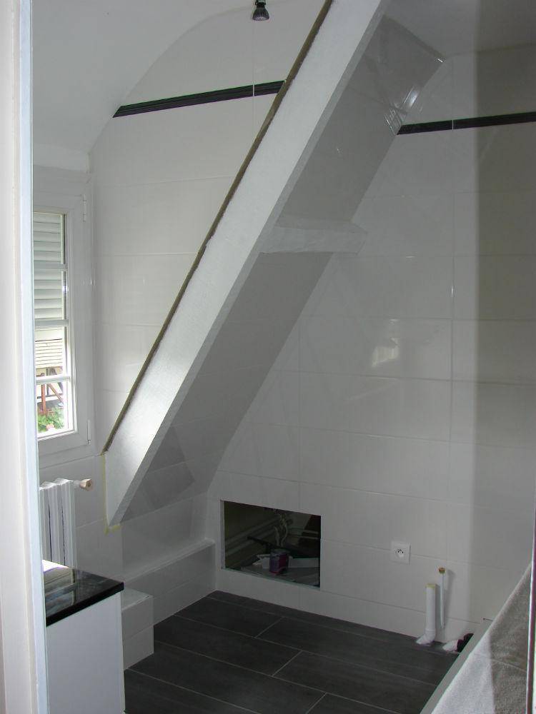 Carrelage sous les combles