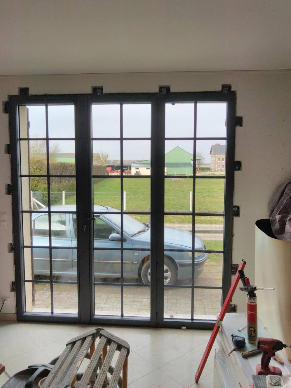 Pose de porte-fenêtre