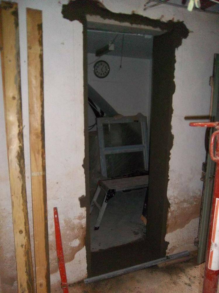 Encadrement avant pose de la porte